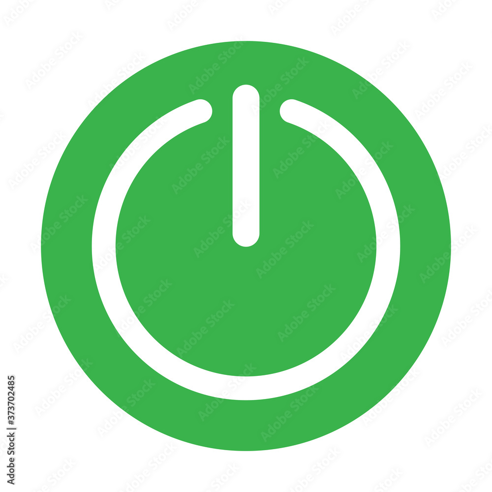 Icono del botón de encendido verde. On Off Botones Ilustración. Símbolo de inicio. Logotipo de cierre. Señal de cierre de sesión. Aislado. Variaciones Icono del botón de encendido verde. On Off Botones Ilustración. Símbolo de inicio. Logotipo de cierre. Señal de cierre de sesión. Aislado. Variaciones