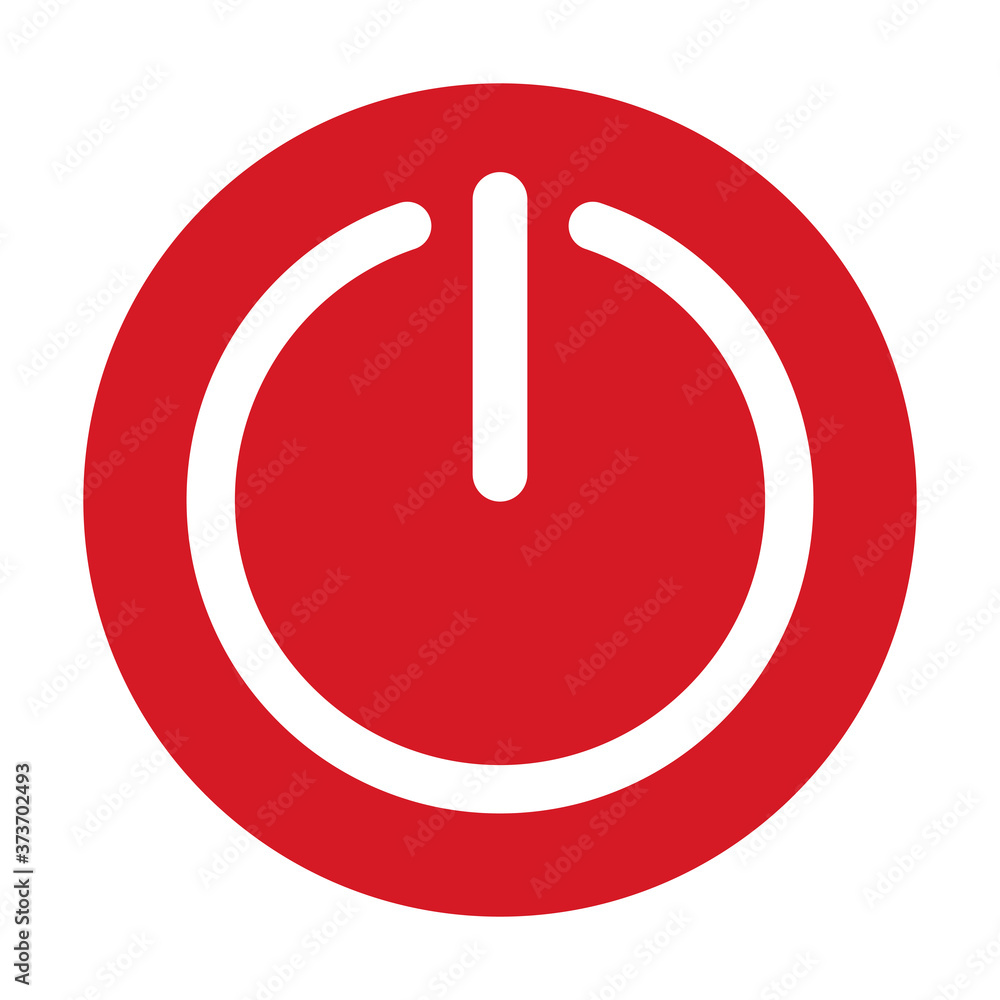 Icono del botón de apagado rojo. On Off Botones Ilustración. Símbolo de inicio. Logotipo de cierre. Señal de cierre de sesión. Aislado. Variaciones Icono del botón de apagado rojo. On Off Botones Ilustración. Símbolo de inicio. Logotipo de cierre. Señal de cierre de sesión. Aislado. Variaciones