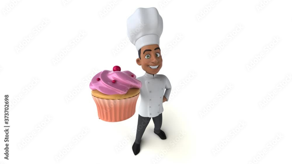 Fun 3D cartoon chef