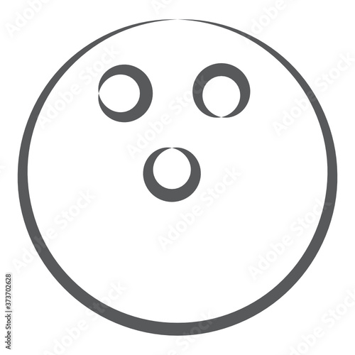 
An editable vector of tenpin ball, sports ball 
