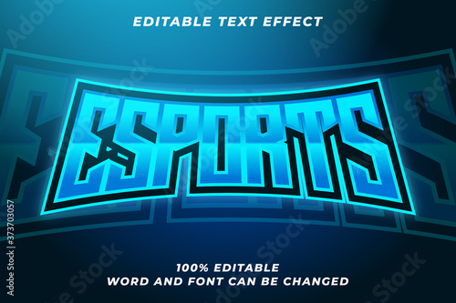 Esport text style effect Premium Vector