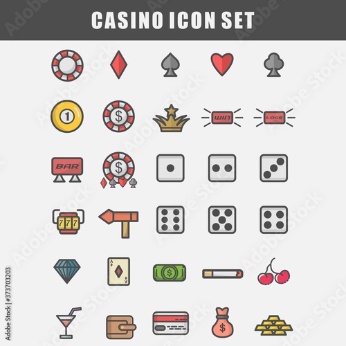 casino icon set
