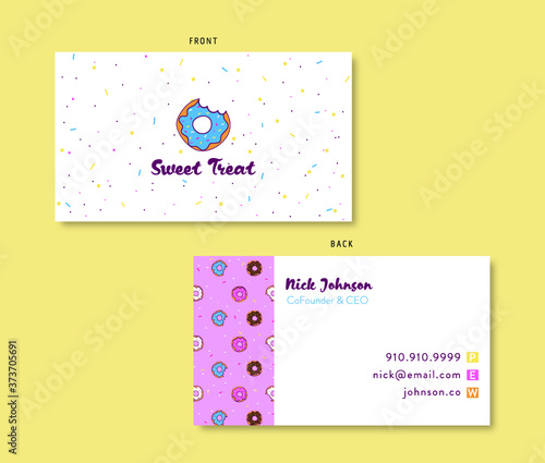 business card template