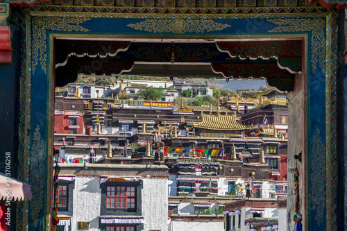 Lhasa ex Tibet now China, Tashilhunpo monastery.