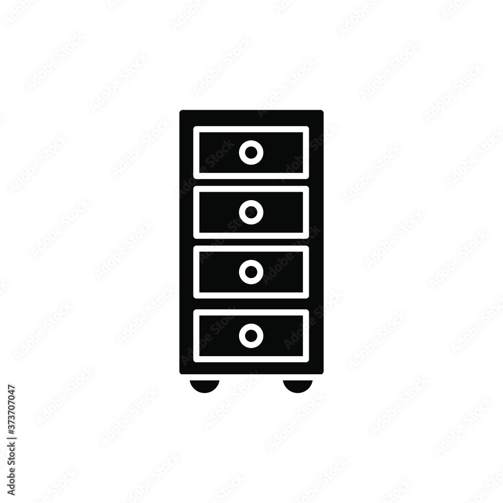 File cabinet icon design template File cabinet icon design template