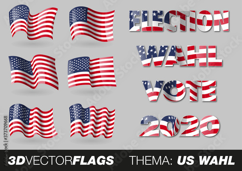 3dvectorflags Thema: US Wahl