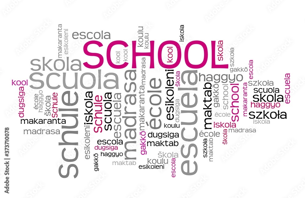 Fototapeta premium School many languages