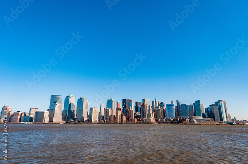 Manhattan Shore in New York, United States.
