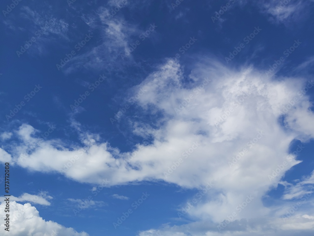 Blue sky and white clouds