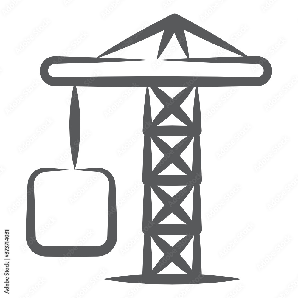 
A tower 
crane machine for industrial and construction work

