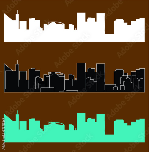 Lima, Peru (city silhouette)