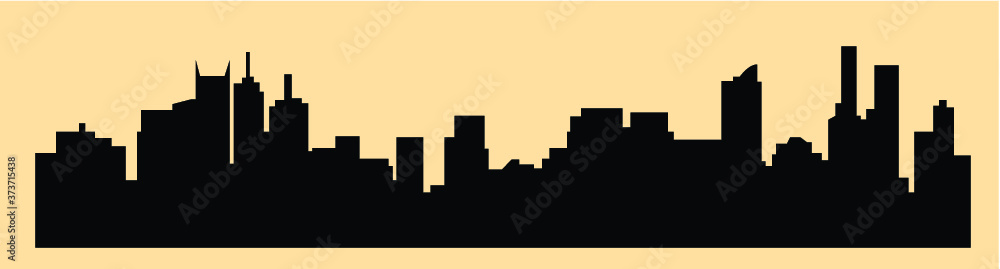 Melbourne, Australia (city silhouette)