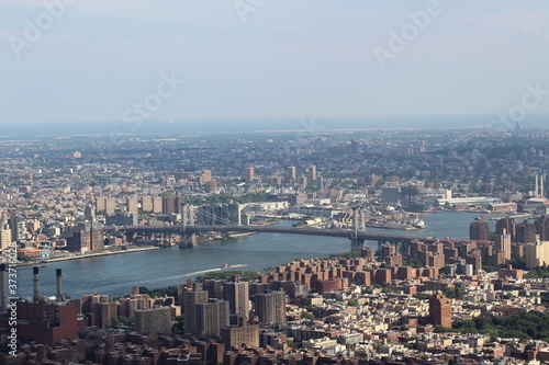Aerial view of New York City.