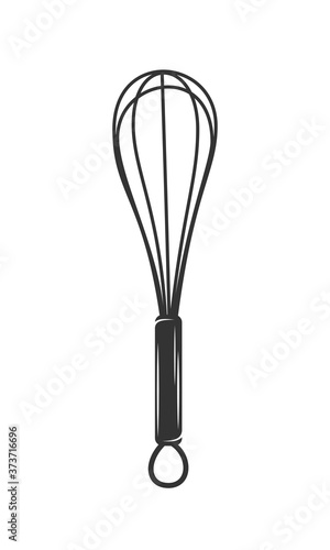 Whisk isolated on white background
