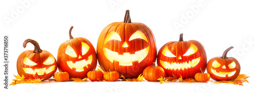 Halloween pumpkin head jack-o-lantern