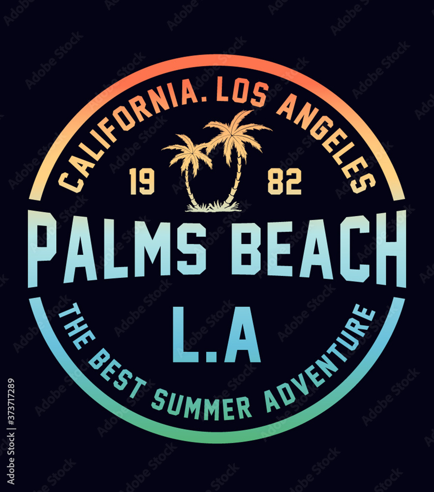 Summer theme vector graphics for t-shirt prints posters and other uses.
