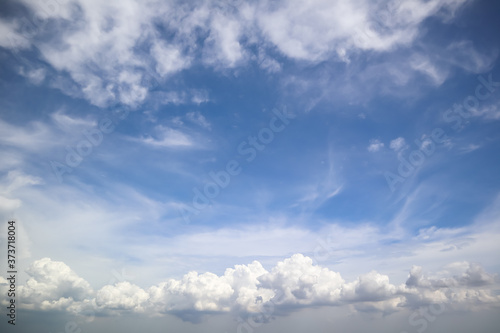 blue sky with clouds