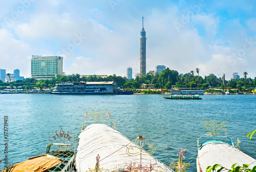 The trips along the Nile river, Cairo, Egypt photo