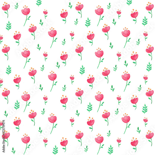 pink flower pattern illustration