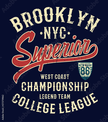 Vintage typography, t-shirt graphics. Vectors