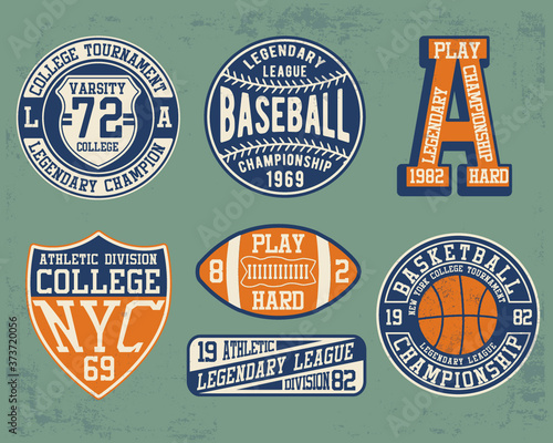 Vintage theme typography for t shirt prints, posters and other uses.