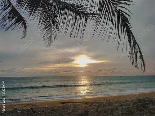 sunset on the beach