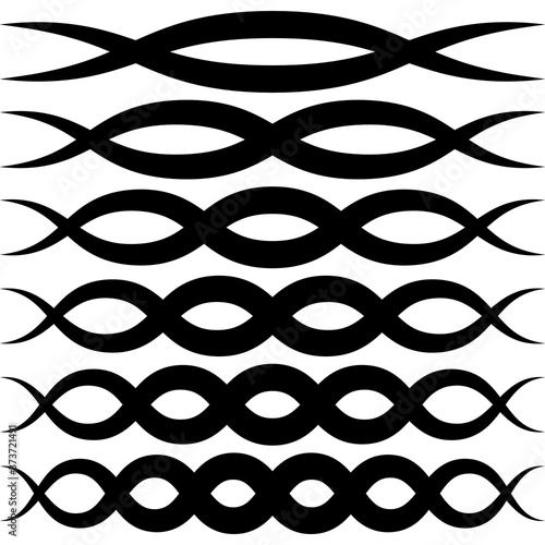 Set wave patterns for decor...