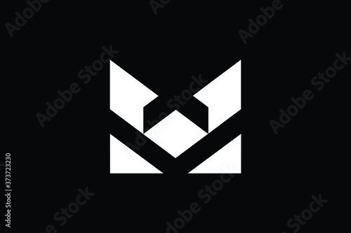 Minimal Innovative Initial MX logo and XM logo. Letter XM MX creative elegant Monogram. Premium Business logo icon. White color on black background
