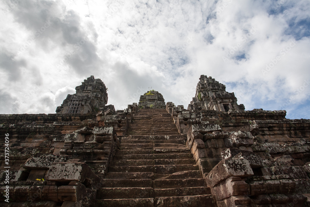 Angkor Wat, A temple complex in Cambodia and the largest religious monument in the world Angkor Wat, A temple complex in Cambodia and the largest religious monument in the world