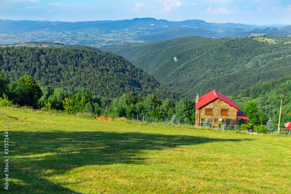 Fototapeta premium house in the mountains