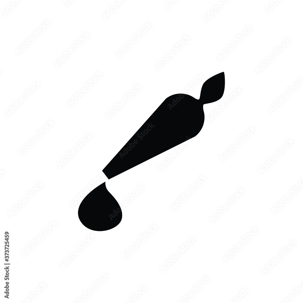 Cream squeezing icon isolated vector on white Cream squeezing icon isolated vector on white