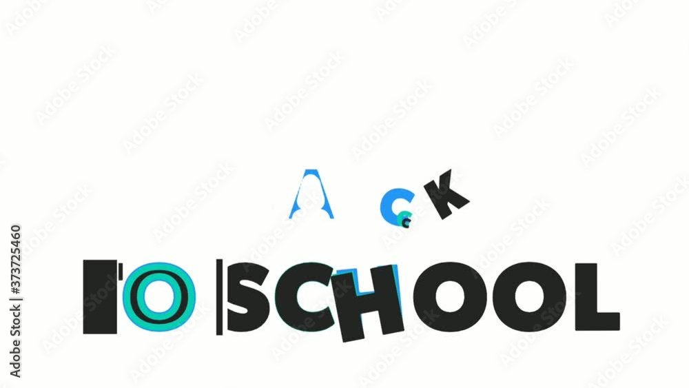 Animation of the words Welcome Back To School footage 4k Animation of the words Welcome Back To School footage 4k
