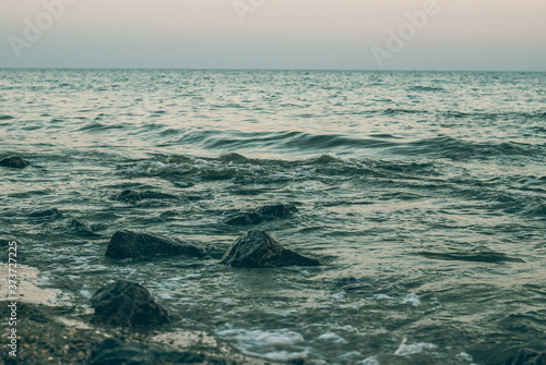  sea ​​stones beach water beauty landscape