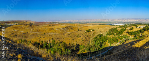 Panorama of the Jordan River valley, and Valley of Springs © RnDmS