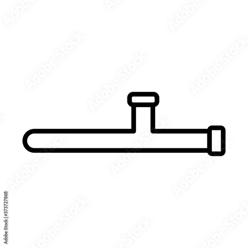 anti riot cane line style icon