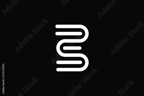 Minimal Innovative Initial BE logo and EB logo. Letter BE EB creative elegant Monogram. Premium Business logo icon. White color on black background