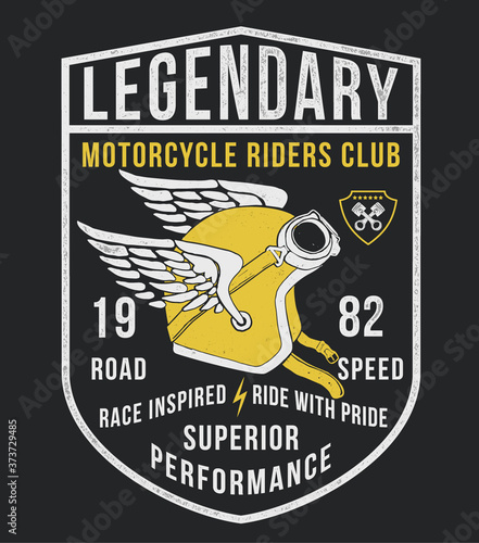 Motorcycle theme vector  typography and illustrations, for  t-shirt prints and other uses.
