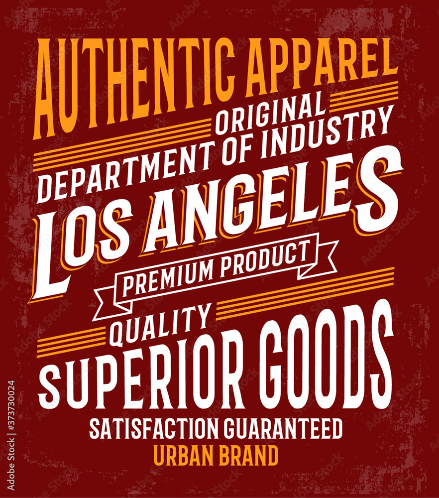 Fototapeta premium Vintage theme typography for t shirt prints, posters and other uses.