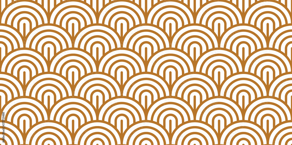 Vector seamless pattern with striped fish scales. Stylish monochrome geometric texture. Modern abstract background. Vector seamless pattern with striped fish scales. Stylish monochrome geometric texture. Modern abstract background.