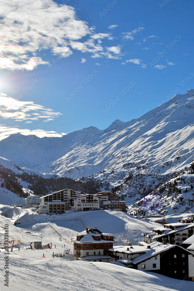 Obergurgl Hochgurgl Otztal Ski resort in the Western Tyrol Austrian Alps Austria Obergurgl Hochgurgl Otztal Ski resort in the Western Tyrol Austrian Alps Austria