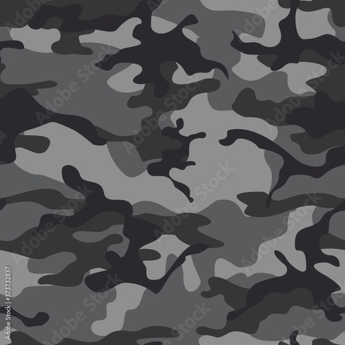  Seamless vector gray camouflage modern background for textiles. Pattern for clothes.