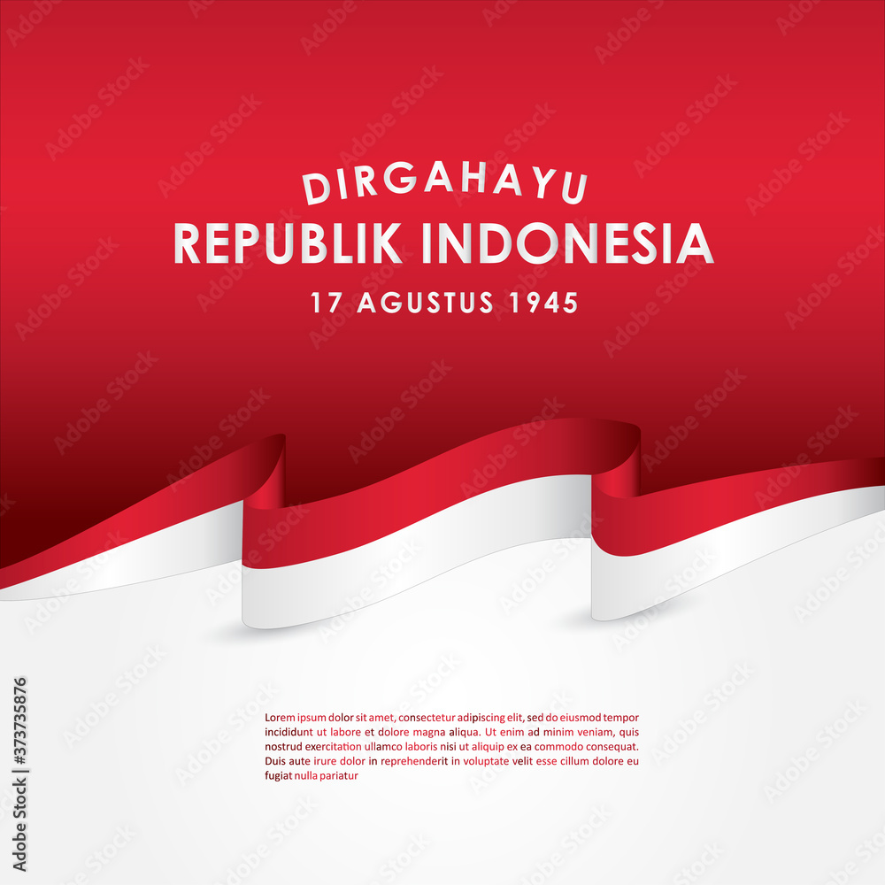 Dirgahayu Republik Indonesia Vector Design For Banner Print and ...