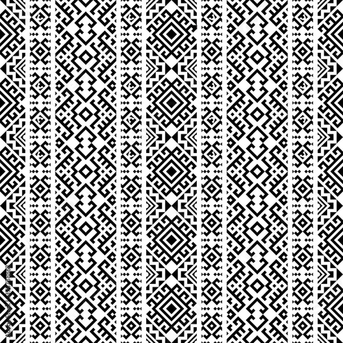 Persian ethnic motif pattern texture design background in monochrome color