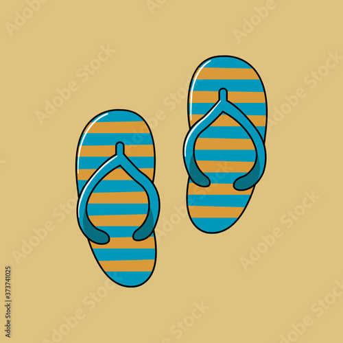 Summer Sandals Vector Image