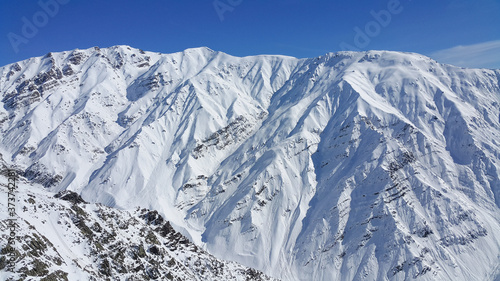 snow covered mountains