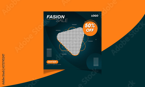 Modern Fashion Sale Banner Social Media post template design