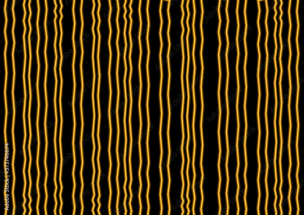 Abstract shiny color golden wave design element with neon glitter effect on dark background. Vector illustration Abstract shiny color golden wave design element with neon glitter effect on dark background. Vector illustration
