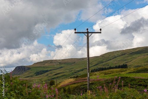 Electric Pylon in the Scottish Highlands