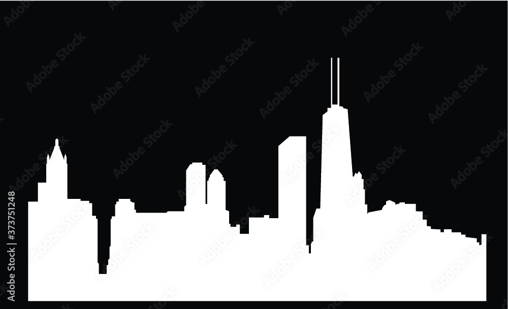 Obraz premium Chicago silhouette
