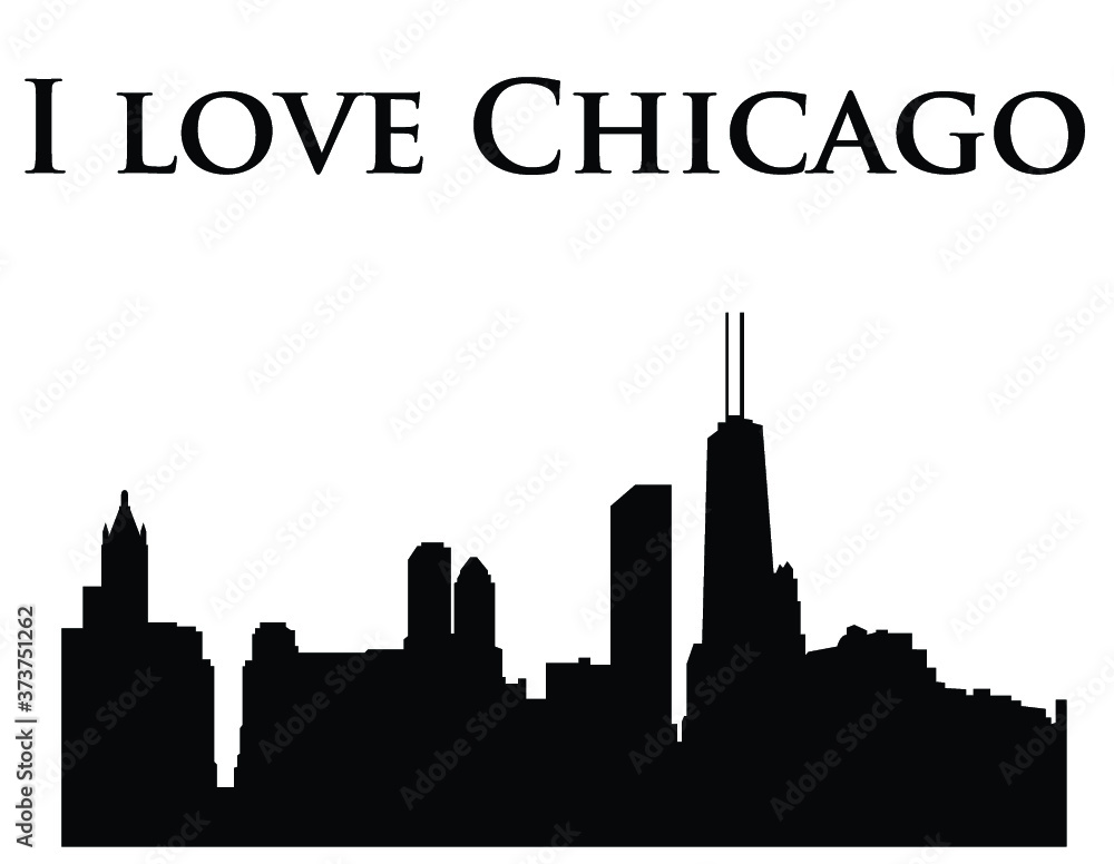 Fototapeta premium Chicago silhouette